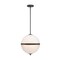 Designers Fountain Dia 60 Watt 3 Light Matte Black Pendant with Etched Opal Glass Shade D301C-14P-MB - alternate 1
